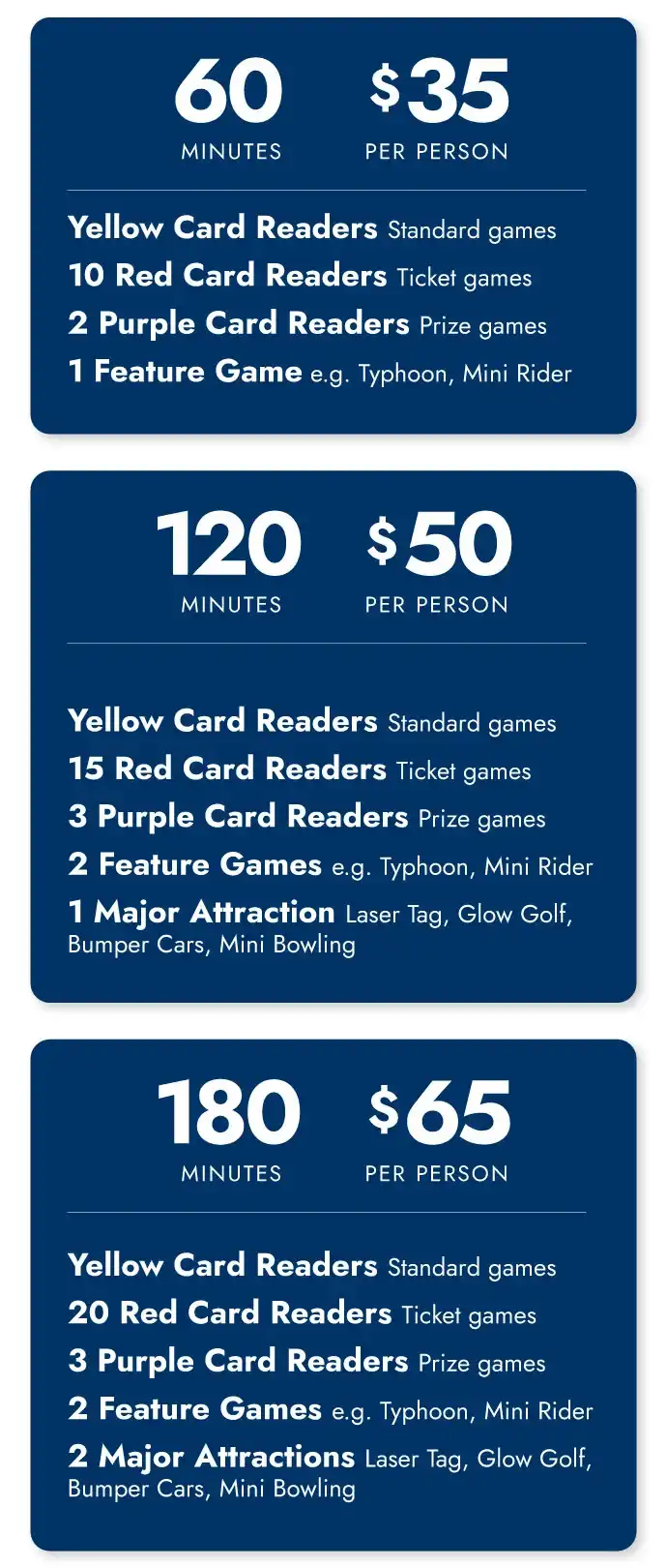 Time Play Packages Time Play Packages