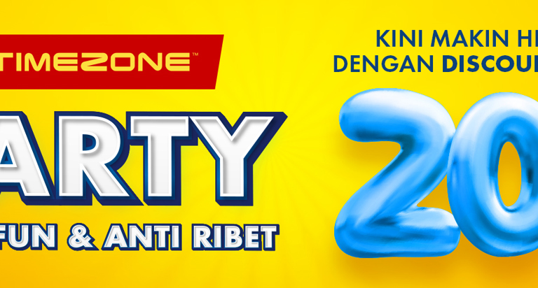 Diskon 20% Party di Timezone